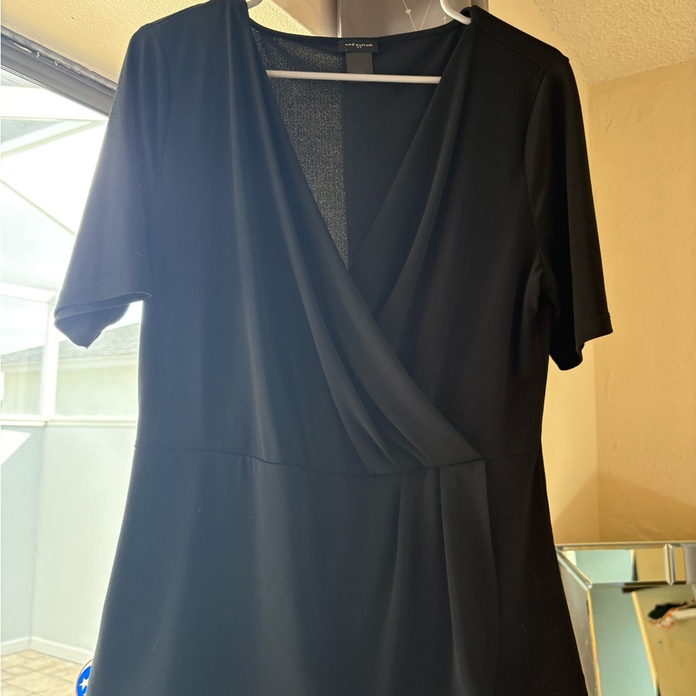 Elegant Black Wrap Dress